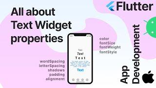All about Text Widget properties  | mee ujala | flutter | App Development