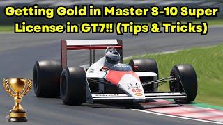 Gold Tips & Tricks in Master S-10 Super License Test in Gran Turismo 7 (Time Attack)