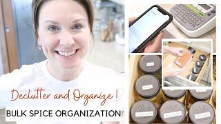 Major Spice Drawer Clean Out and Declutter | Organize BULK SPICES with Me! | Kitchen Organization