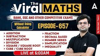 Bank Exams | Simplification | Number Series | Inequality | Arithmetic & DI By Navneet Tiwari