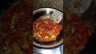 sambal kulit melinjo campur tempe dan teri jengki