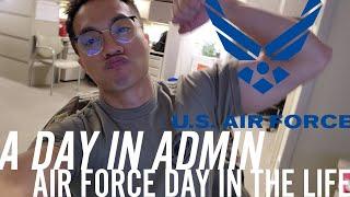 What Admin Looks like in the Air Force | Air Force Day in the Life #9 #usaf