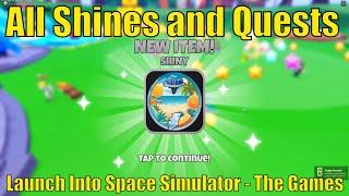 All 5 Shine Locations in Launch Into Space Simulator | All Badges for The Games