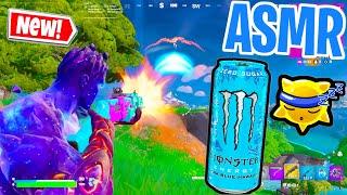 ASMR Gaming  Fortnite Monster Energy Ultra Blue Hawaiian Taste Test Relaxing  Controller Sounds 