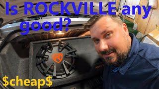 Rockville powered subwoofer review and install