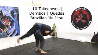 10 Derribos BJJ | Takedowns | Quedas  Brazilian Jiu Jitsu #bjj