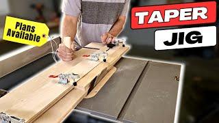 Taper Jig For Long Cuts | Table Saw Jointer Jig