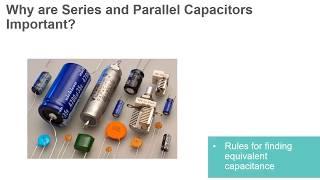 Series and Parallel Capacitors