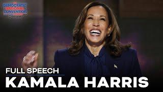 FULL SPEECH: Kamala Harris takes Donald Trump head-on in DNC address