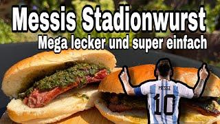 Messis Stadionwurst im Brötchen vom Grill MEGA LECKER | The BBQ BEAR