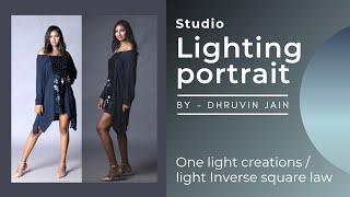 Studio Lighting Portrait ll Inverse Square Law ll Hindi