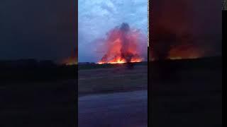 Крупный пожар под Воронежем