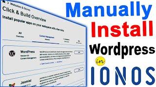 how to setup a wordpress website on ionos | ionos wordpress tutorial for Beginners