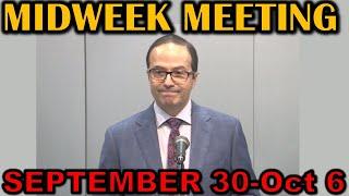 Midweek Meeting for this week September 30-October 6 2024