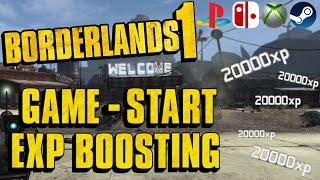 Boosting experience at the start of the Borderlands 1 game! Full tutorial in real time.