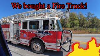 We bought a 105’ ladder fire truck! Let the fun times begin! #firetruck