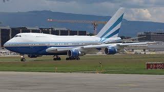 [FullHD] *RARE* Las Vegas Sands Boeing 747SP landing & takeoff at Geneva/GVA/LSGG