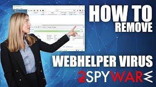 How to remove webhelper virus