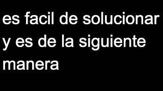 solución al problema (se requiere autenticación)