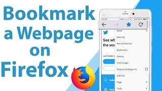 How To Bookmark Any Site On Firefox on Android