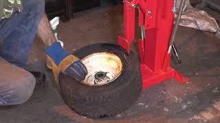 (Amazon Tire Machine) EASY Tire Dismount  & Rim Restoration / Mikes Simplicity Sunstar