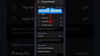 How To Delete Your Telegram Account Permanently #shorts #shortsfeed  #short #trending #viralshort