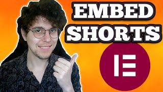 How To Embed Youtube Shorts In Elementor