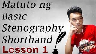 Learn How to Write Stenography or  Basic Shorthand  -  Lesson 1