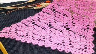 Эта шаль не оставит Вас равнодушными//Шаль//Палантин//Crochet shawl