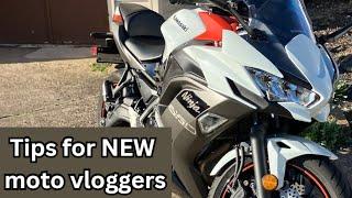Tips for New Moto vloggers: 2023 Ninja 650: Beginner rider