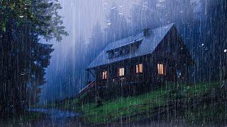 Fall Asleep With The Soothing Sounds Of Rain And Thunder | ASMR, Study, Relax with Rain Sounds