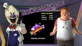 Beating Rod's High Score In RunnerPillar 2 In Ice Scream 7