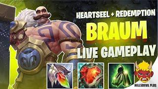 Heartsteel + Redemption Braum = BROKEN! Wild Rift HellsDevil Plus Gameplay