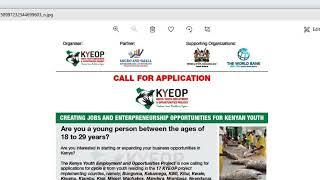 KYEOP 2022 May Application for Business Grants