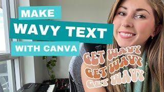 CANVA HACKS: How to Make The Wavy Retro Font Design In Canva!