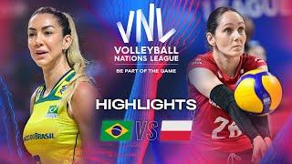  BRA vs.  POL - Highlights | Week 3 | Women's VNL 2024