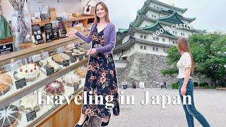 Traveling in Japan, NAGOYA: cafe hopping, Nagoya castle, staying at a Japanese hotel
