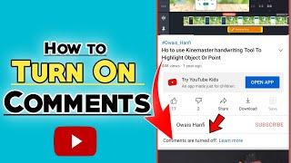 How to Turn On Comments On YouTube | Comments On Kaise Kare