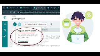 Arduino IoT Cloud - Upload via OTA Issue solved (Interfacing soil moisture sensor with ESP32 Dev kit