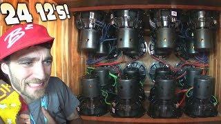 24 12" SUBWOOFERS on 100,000 Watts!!! The BIGGEST NSv4 Sound System EVER w/ Crazy FLEX & Loud BASS