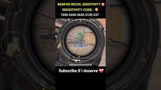  BGMI Scope Setting 2x 3x 4x 6x 8x | New Best Sensitivity Settings | No Recoil Sensitivity  #shorts