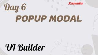 Popup Modal | UI Builder Day 6