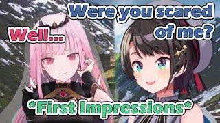 Subaru asked if Calli was scared of her on their first impressions of each other [hololive/ENG Sub]