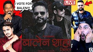 BALEN SHAH Get Support From NISCHAL BASNET "बालेन शाह जिताउ" - VYOMA (Official Music Video) REACTION