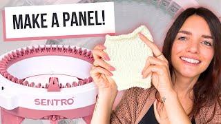 HOW DO YOU MAKE A FLAT PANEL ON A SENTRO KNITTING MACHINE?