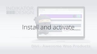 02 Install and activate - Divi – Awesome Woo Products