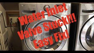 LG Front Load Washing Machine Water Issue - Faulty Water Inlet Valve - Water Level Adjustment