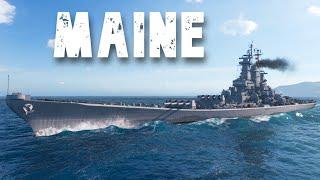 World of WarShips Maine - 3 Kills 372K Damage