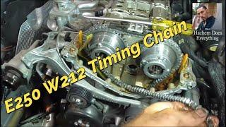 Mercedes E250 W212 Timing Chain and checking the Valves