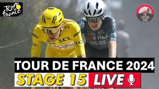 Tour de France 2024 Stage 15 LIVE COMMENTARY - Jonas Vingegaard vs Tadej Pogacar in the Mountains